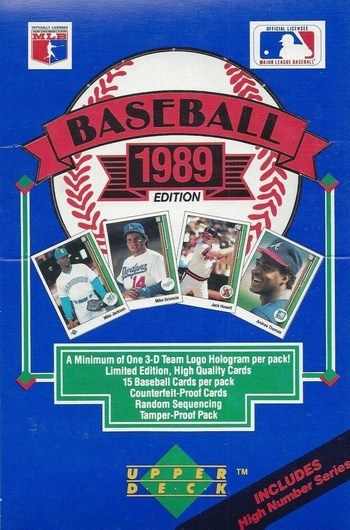 Unopened Box of 1989 Upper Deck Baseball Cards