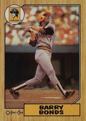 1987 O-Pee-Chee #320 Barry Bonds Rookie Card