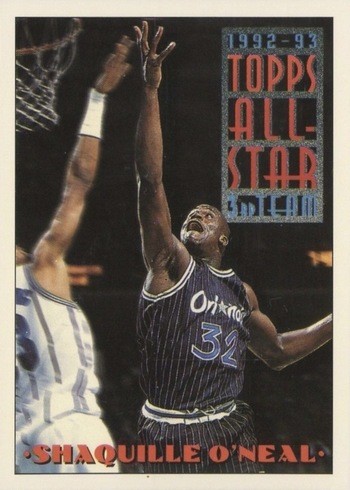 1993 Topps #134 Shaquille O'Neal All-Star Basketball Card