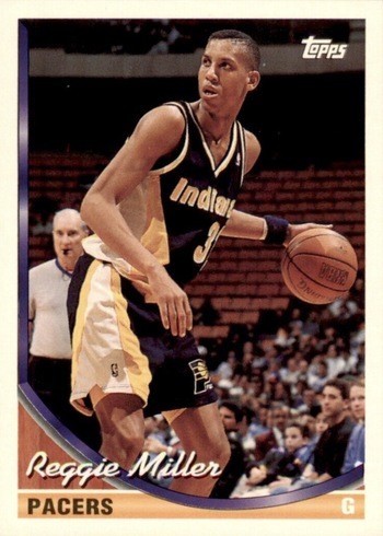 1993 Topps #187 Reggie Miller Basketball Card 1993 Topps #187 Reggie Miller Basketball Card