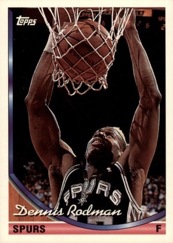 1993 Topps #324 Dennis Rodman Basketball Card 1993 Topps #324 Dennis Rodman Basketball Card