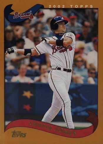 2002 Topps #410 Chipper Jones Baseball Card