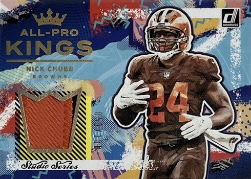 2021 Donruss #PK3 All-Pro Kings Studio Series Nick Chubb Football Card