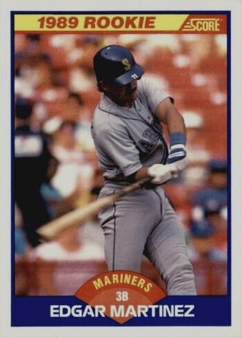 1989 Score #637 Edgar Martinez Baseball Card