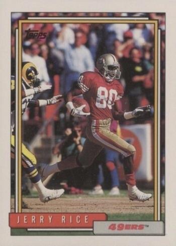 1992 Topps #665 Jerry Rice Football Card