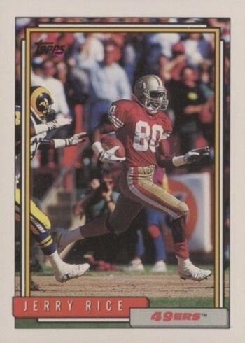 1992 Topps #665 Jerry Rice Football Card 1992 Topps #665 Jerry Rice Football Card
