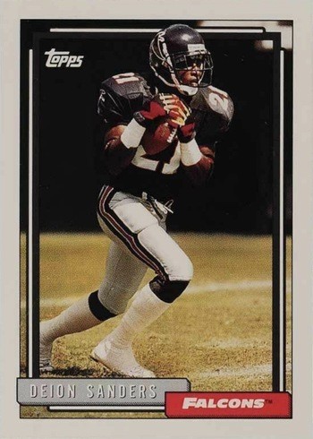 1992 Topps #692 Deion Sanders Football Card 1992 Topps #692 Deion Sanders Football Card