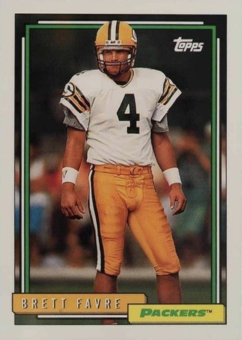 1992 Topps #696 Brett Favre Football Card 1992 Topps #696 Brett Favre Football Card