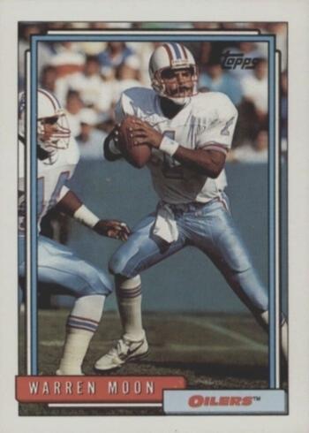 1992 Topps #70 Warren Moon Football Card 1992 Topps #70 Warren Moon Football Card