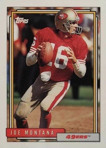 1992 Topps #719 Joe Montana Football Card