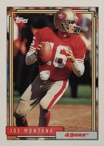 1992 Topps #719 Joe Montana Football Card 1992 Topps #719 Joe Montana Football Card