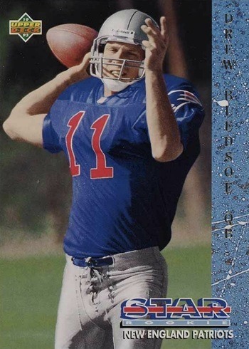 1993 Upper Deck #11 Drew Bledsoe Rookie Card 1993 Upper Deck #11 Drew Bledsoe Rookie Card