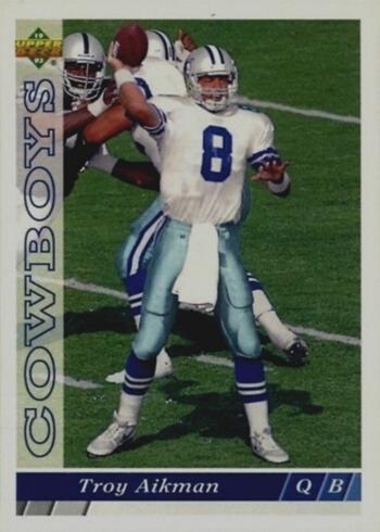 1993 Upper Deck #140 Troy Aikman Football Card 1993 Upper Deck #140 Troy Aikman Football Card