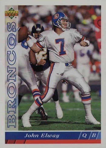 1993 Upper Deck #357 John Elway Football Card 1993 Upper Deck #357 John Elway Football Card