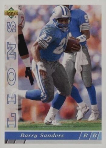 1993 Upper Deck #454 Barry Sanders Football Card 1993 Upper Deck #454 Barry Sanders Football Card