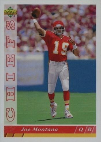 1993 Upper Deck #460 Joe Montana Football Card 1993 Upper Deck #460 Joe Montana Football Card
