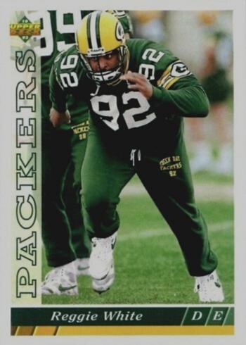 1993 Upper Deck #490 Reggie White Football Card 1993 Upper Deck #490 Reggie White Football Card