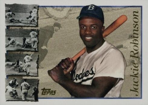 1997 Topps #42 Jackie Robinson Baseball Card 1997 Topps #42 Jackie Robinson Baseball Card