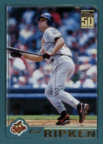 2001 Topps #1 Cal Ripken Jr. Baseball Card