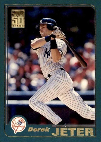 2001 Topps #100 Derek Jeter Baseball Card 2001 Topps #100 Derek Jeter Baseball Card