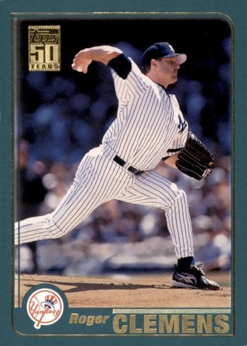 2001 Topps #170 Roger Clemens Baseball Card 2001 Topps #170 Roger Clemens Baseball Card