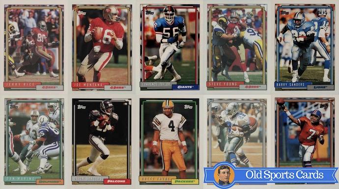 Most Valuable 1992 Topps Football Cards