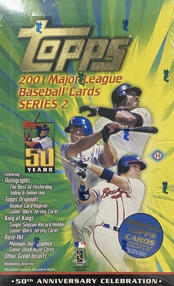 Unopened Box of 2001 Topps Baseball Cards Unopened Box of 2001 Topps Baseball Cards