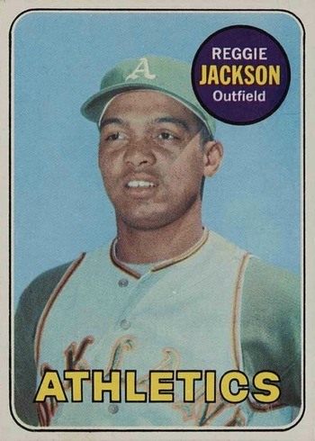 1969 Topps #260 Reggie Jackson Rookie Card 1969 Topps #260 Reggie Jackson Rookie Card