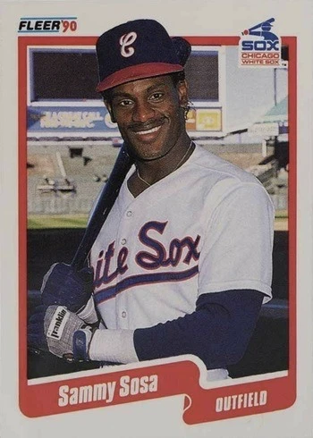 1990 Fleer #548 Sammy Sosa Rookie Card