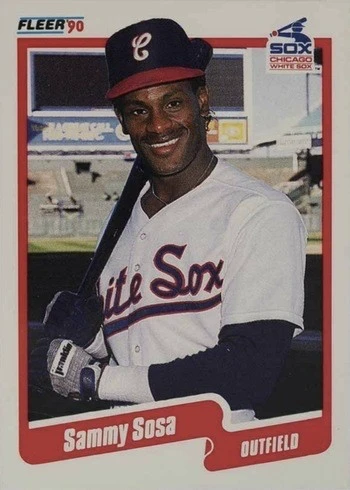 1990 Fleer Canadian #548 Sammy Sosa Rookie Card