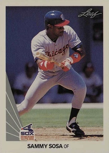 1990 Leaf #220 Sammy Sosa Rookie Card