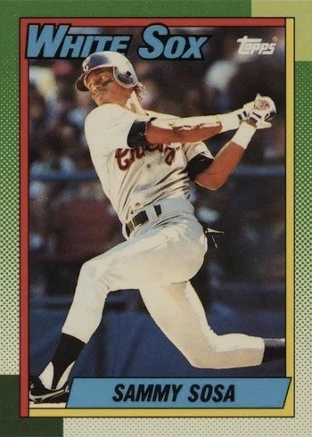 1990 Topps Tiffany #692 Sammy Sosa Rookie Card