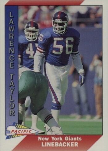 1991 Action Packed #356 Lawrence Taylor Football Card