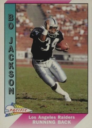 1991 Pacific #234 Bo Jackson Football Card 1991 Pacific #234 Bo Jackson Football Card