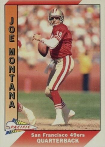 1991 Pacific #464 Joe Montana Football Card 1991 Pacific #464 Joe Montana Football Card