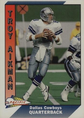 1991 Pacific #93 Troy Aikman Football Card 1991 Pacific #93 Troy Aikman Football Card