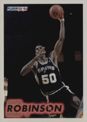 1993 Fleer #196 David Robinson Basketball Card