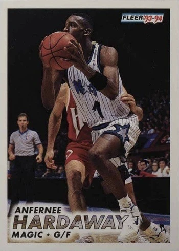 1993 Fleer #343 Anfernee Hardaway Basketball Card