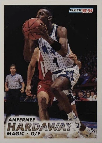 1993 Fleer #343 Anfernee Hardaway Basketball Card 1993 Fleer #343 Anfernee Hardaway Basketball Card