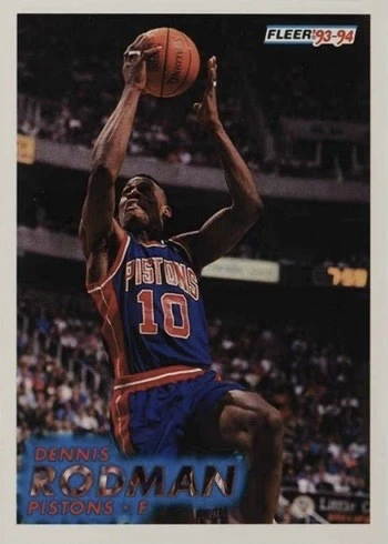 1993 Fleer #64 Dennis Rodman Basketball Card