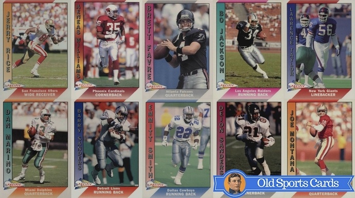 Most Valuable 1991 Pacific Football Cards