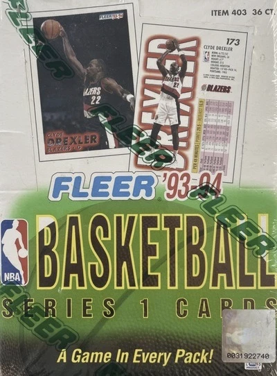 Unopened Box of 1993 Fleer Basketball Cards