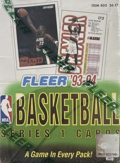 Unopened Box of 1993 Fleer Basketball Cards Unopened Box of 1993 Fleer Basketball Cards