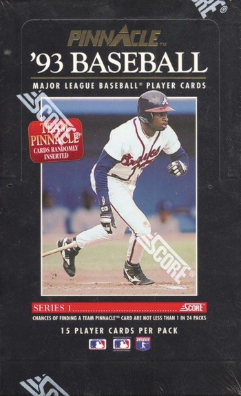 Unopened Box of 1993 Pinnacle Baseball Cards Unopened Box of 1993 Pinnacle Baseball Cards