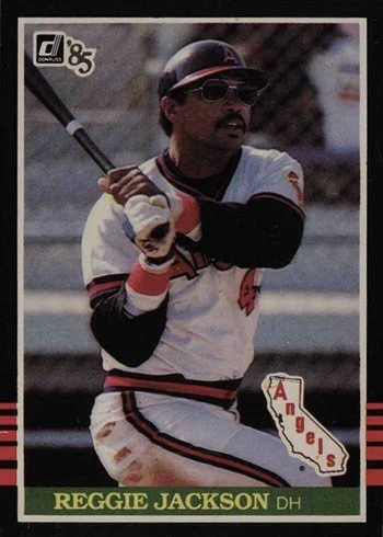 1985 Donruss #57 Reggie Jackson Baseball Card 1985 Donruss #57 Reggie Jackson Baseball Card