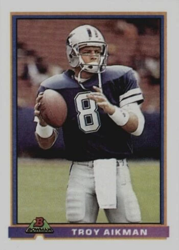 1991 Bowman #113 Troy Aikman Football Card