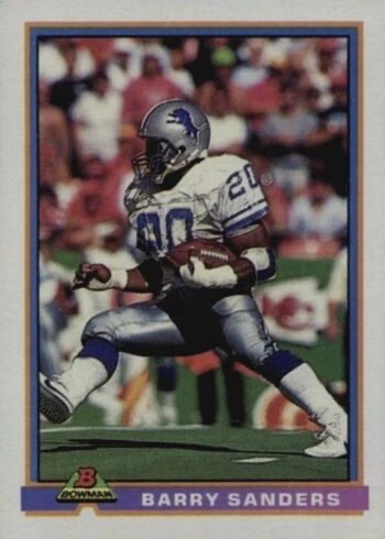 1991 Bowman #153 Barry Sanders Football Card 1991 Bowman #153 Barry Sanders Football Card