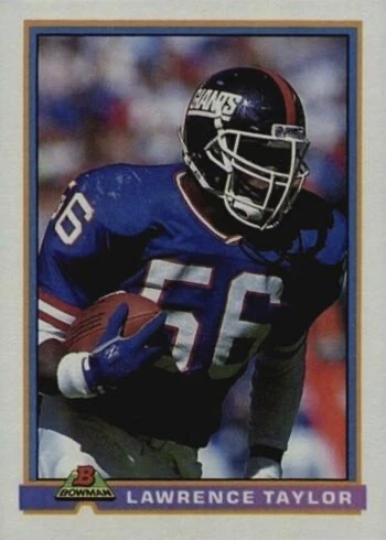 1991 Bowman #371 Lawrence Taylor Football Card 1991 Bowman #371 Lawrence Taylor Football Card