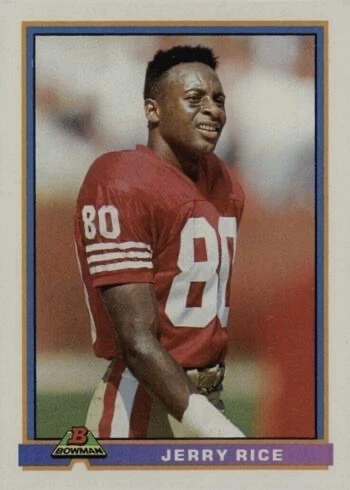 1991 Bowman #470 Jerry Rice Football Card 1991 Bowman #470 Jerry Rice Football Card