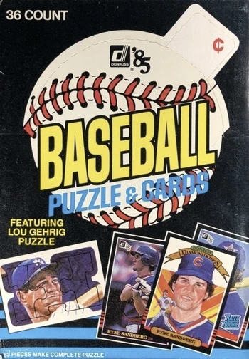 Unopened Box of 1985 Donruss Baseball Cards Unopened Box of 1985 Donruss Baseball Cards